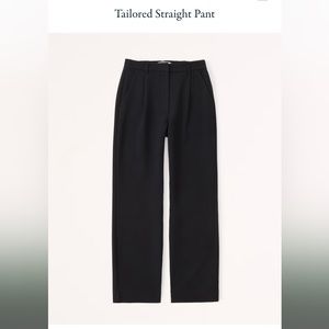 Tailored straight leg pants